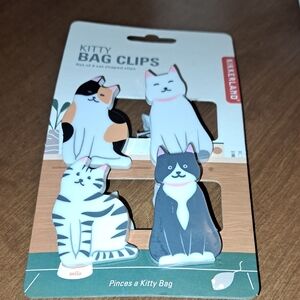 Kikkerland Kitty Bag Clips - Multicolor/ BUNDLE ONLY 2 OR MORE ITEMS